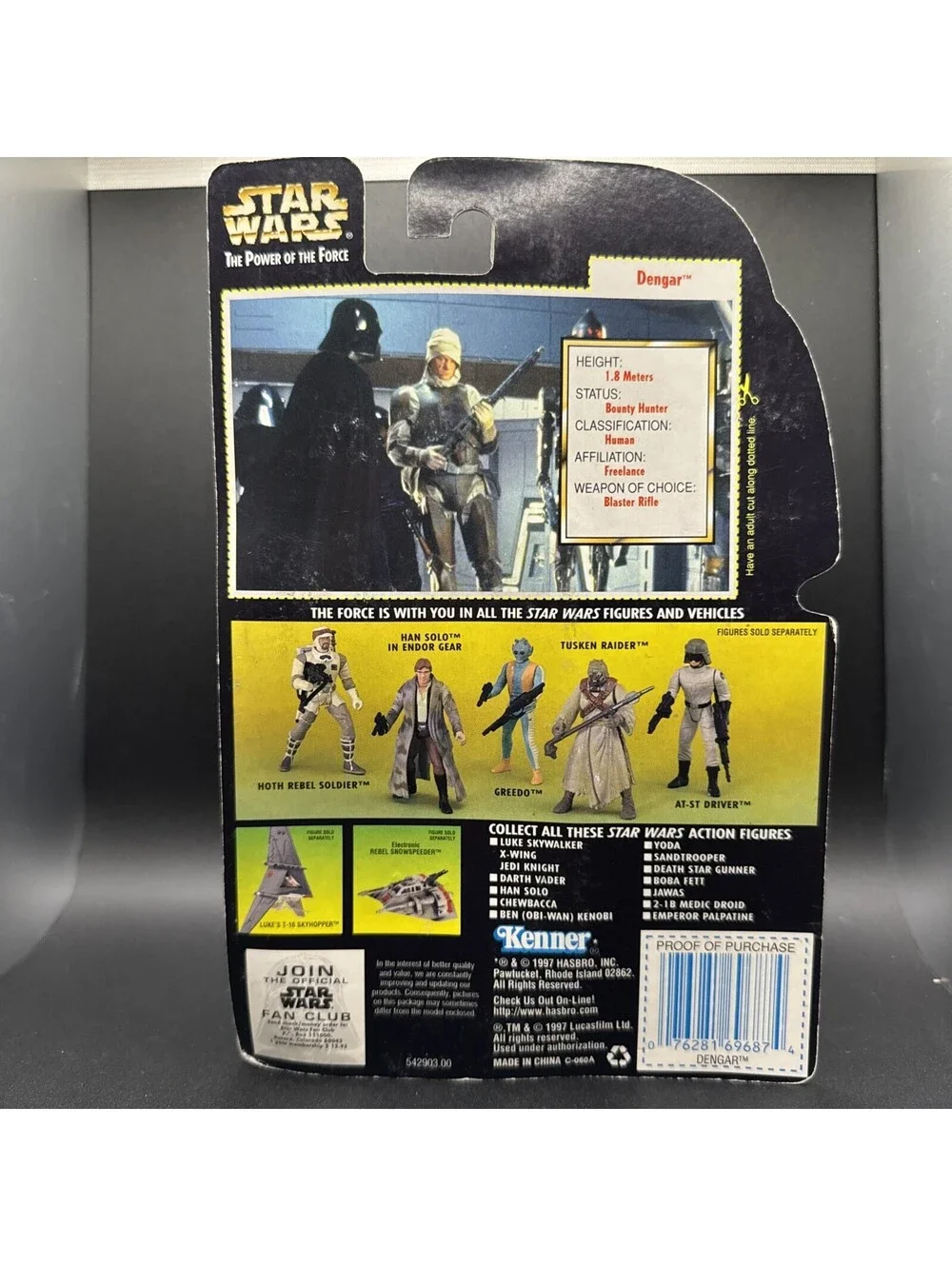 Kenner Star Wars Dengar With Blaster Rifle Action Figure